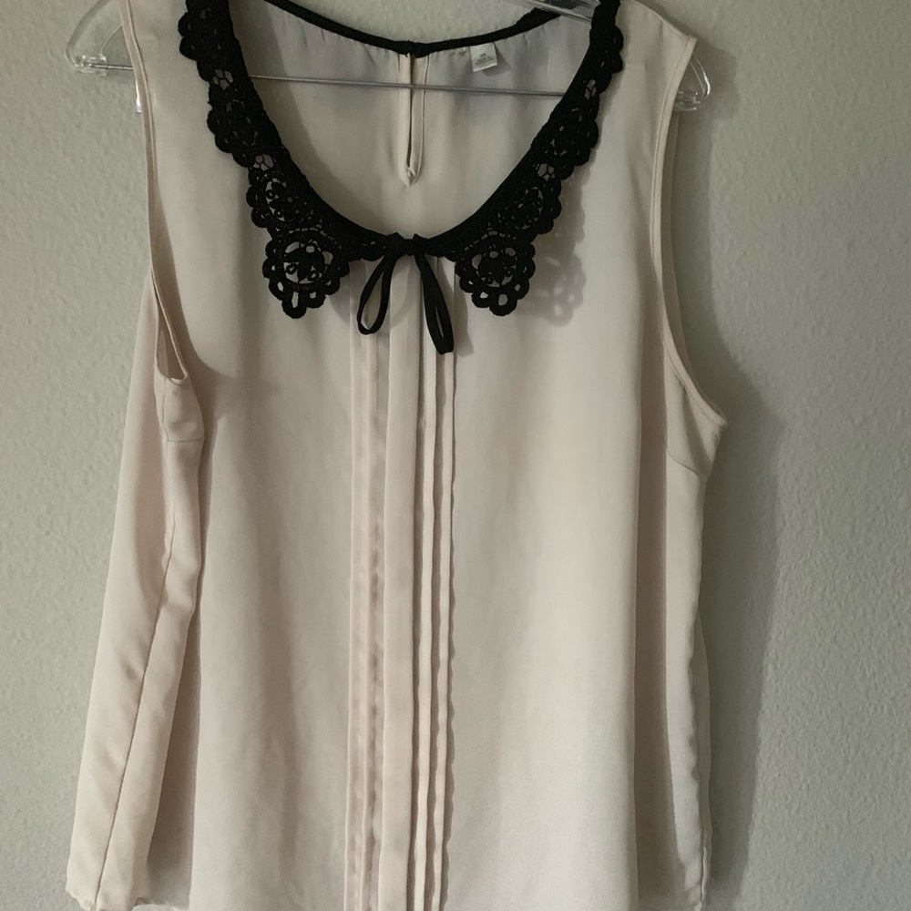 Lauren Conrad cream blouse